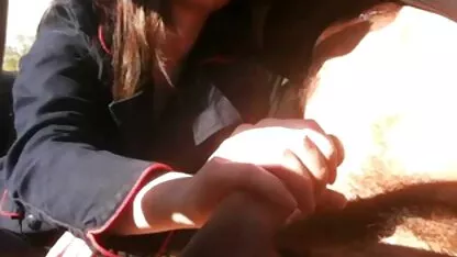 Masturbacija u automobilu 18 + 2 sperma sa sela